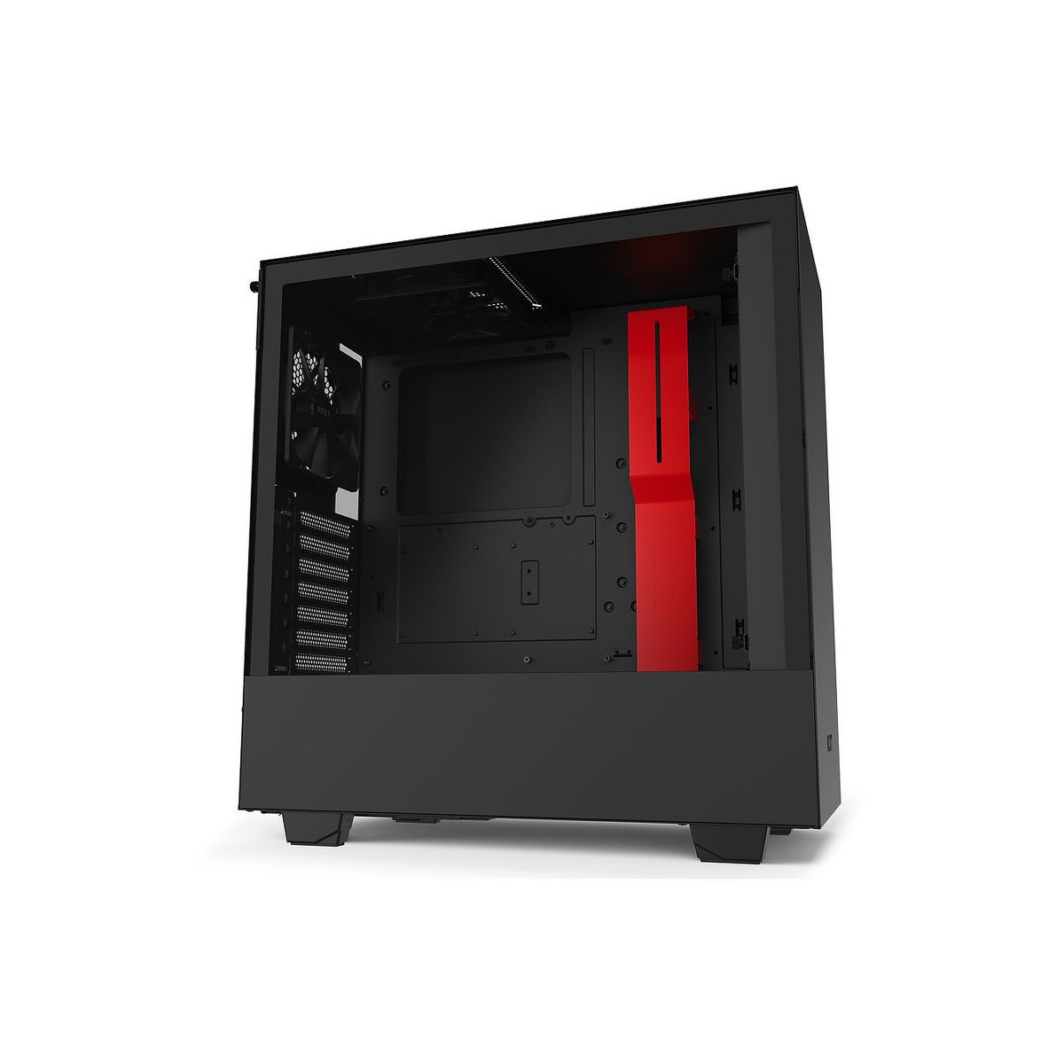 Boitier Gamer NZXT H510 / Noir et Rouge