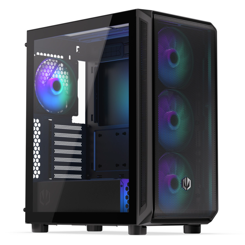 Boîtier Gamer Endorfy Arx 500 ARGB ATX Moyen-Tour / Noir