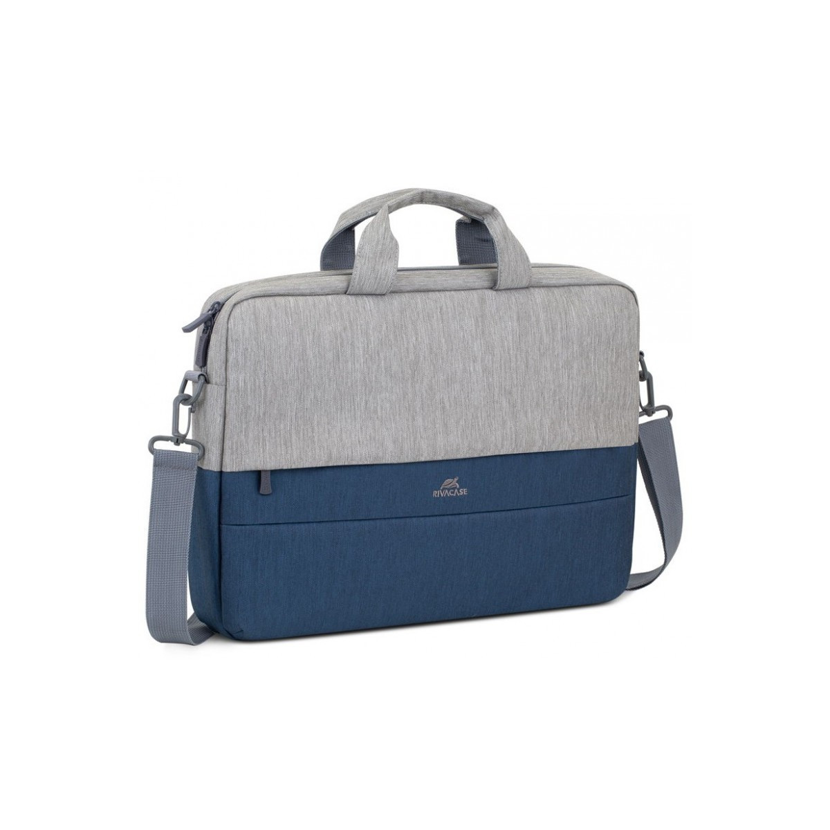 Sacoche pour pc portable 15.6″ RivaCase 7532 / Gris et Bleu