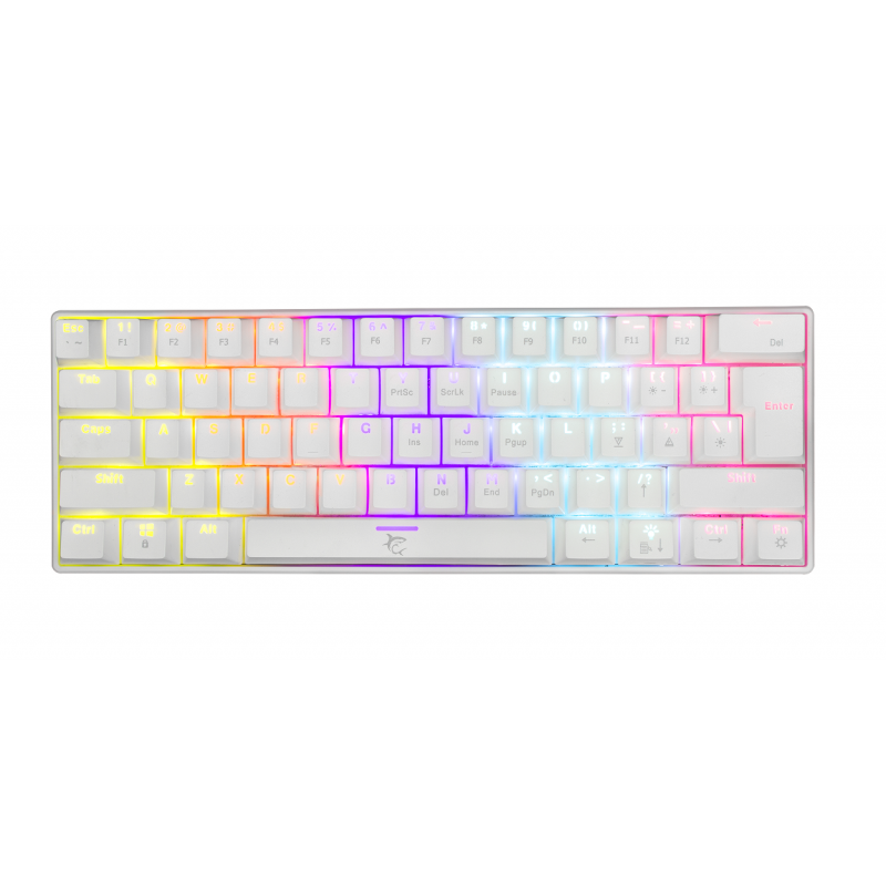 Clavier Gaming Mécanique White Shark Shinobi GK-2022 / RGB / Blanc