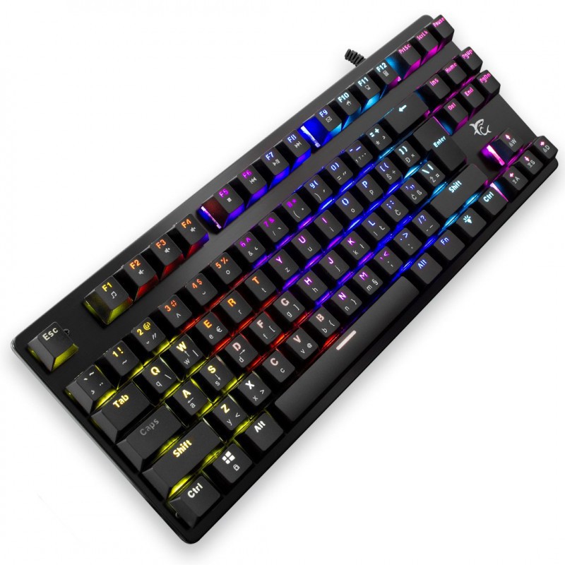 Clavier Gaming Mécanique White Shark GK-2101 SPARTAN-X / RGB / Noir