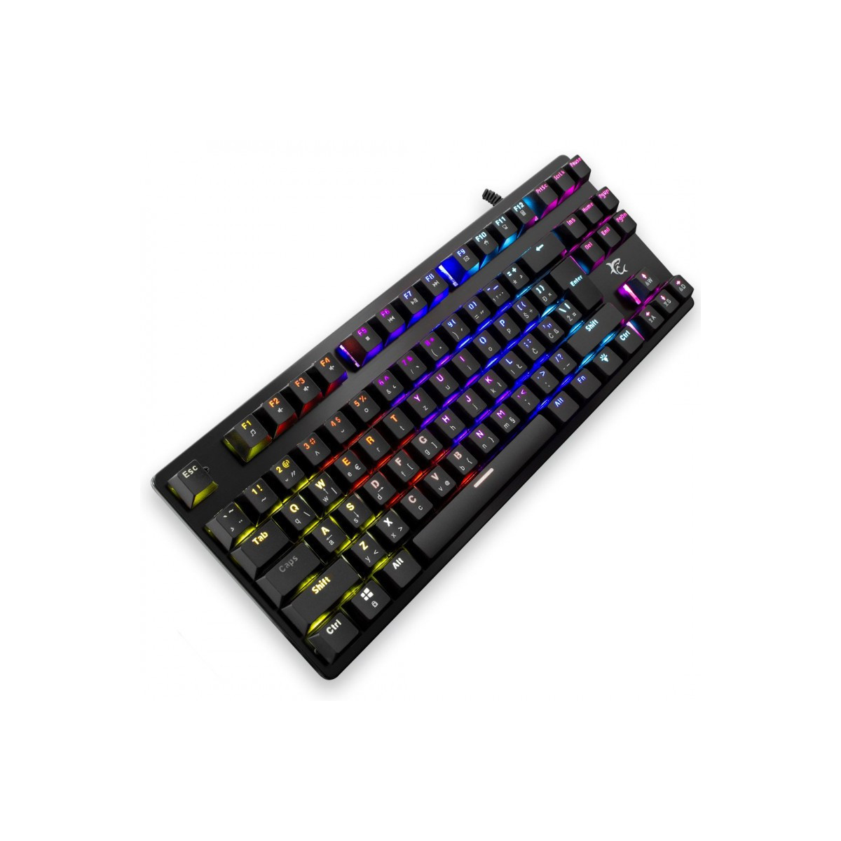 Clavier Gaming Mécanique White Shark GK-2101 SPARTAN-X / RGB / Noir