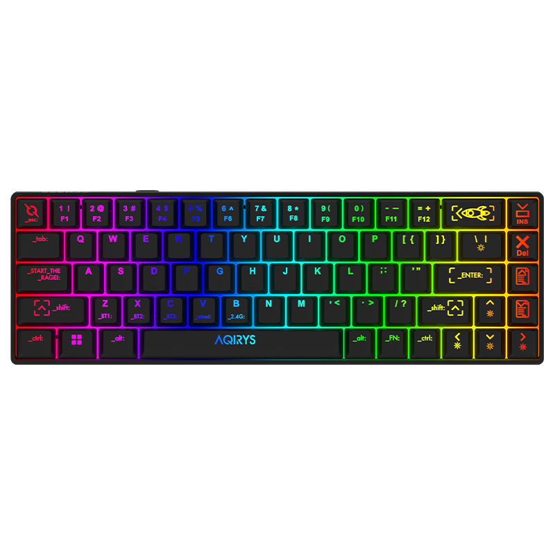 Clavier Gamer Mécanique AQIRYS MIRA / 100% Anti-ghosting / RGB / Noir