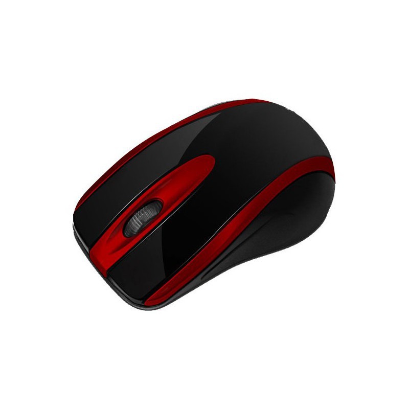 Souris Optique Sans Fil Macro M645 / Noir & Rouge