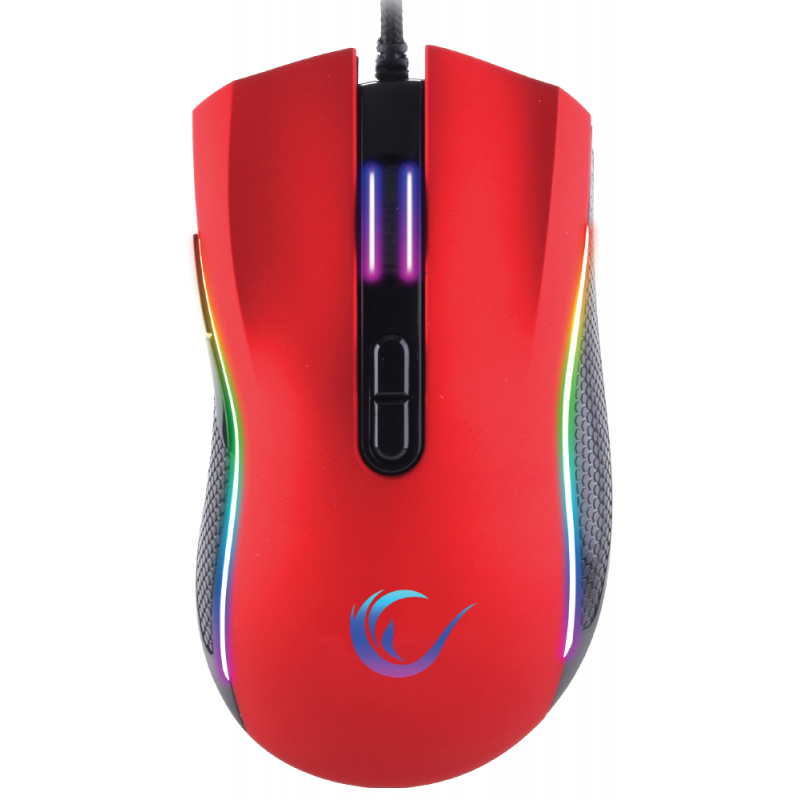 Souris Gaming Pro Rampage SMX-R44 – RGB – 6400 DPI – Rouge