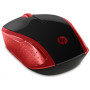 Souris Sans Fil HP 200 / Rouge