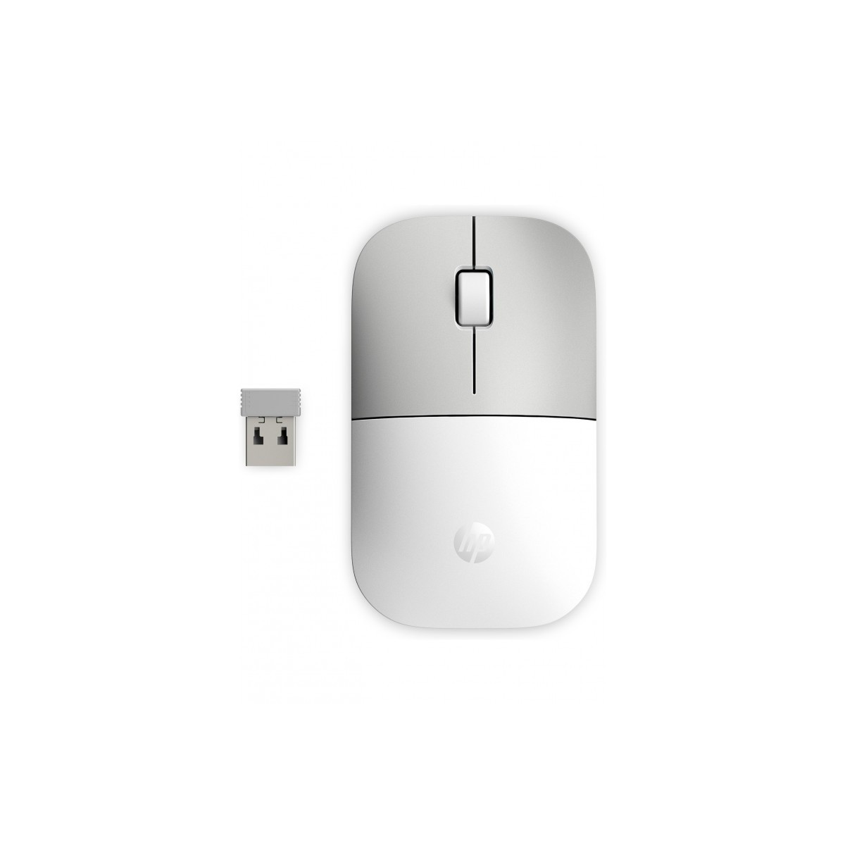 Souris sans fil HP Z3700 Blanc CERAMIC & argent