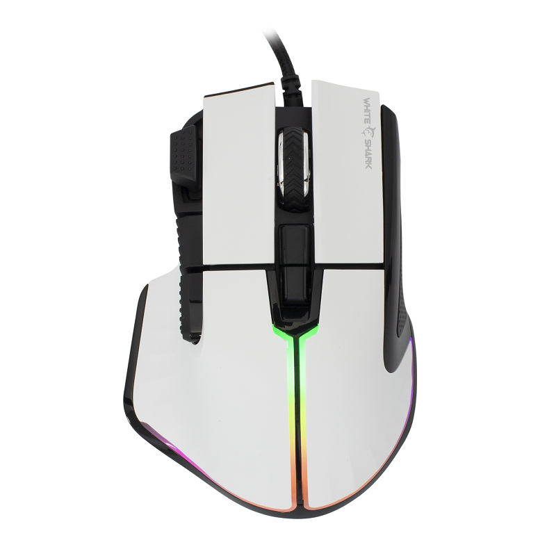 Souris Gaming White Shark Marrok / Blanc