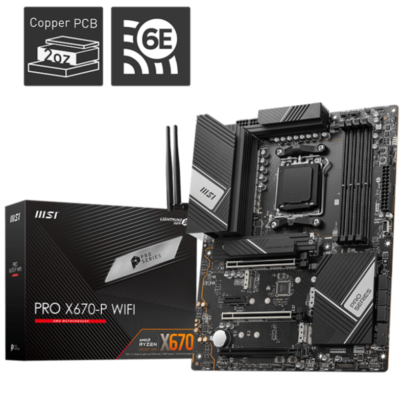 Carte mère MSI PRO X670-P WIFI / AM5 DDR5