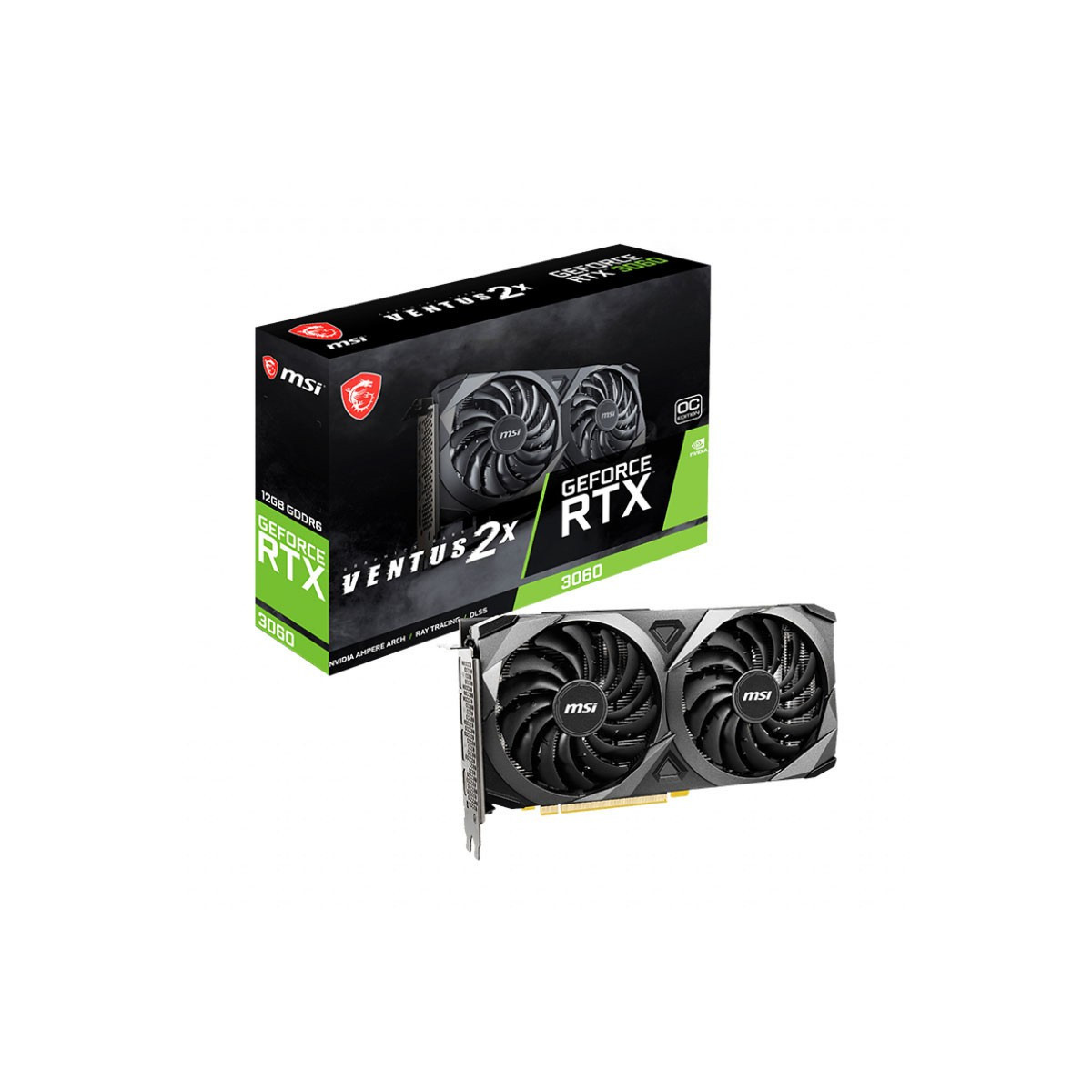 Carte Graphique MSI GeForce RTX 3060 VENTUS 2X OC / 12G GDDR6X