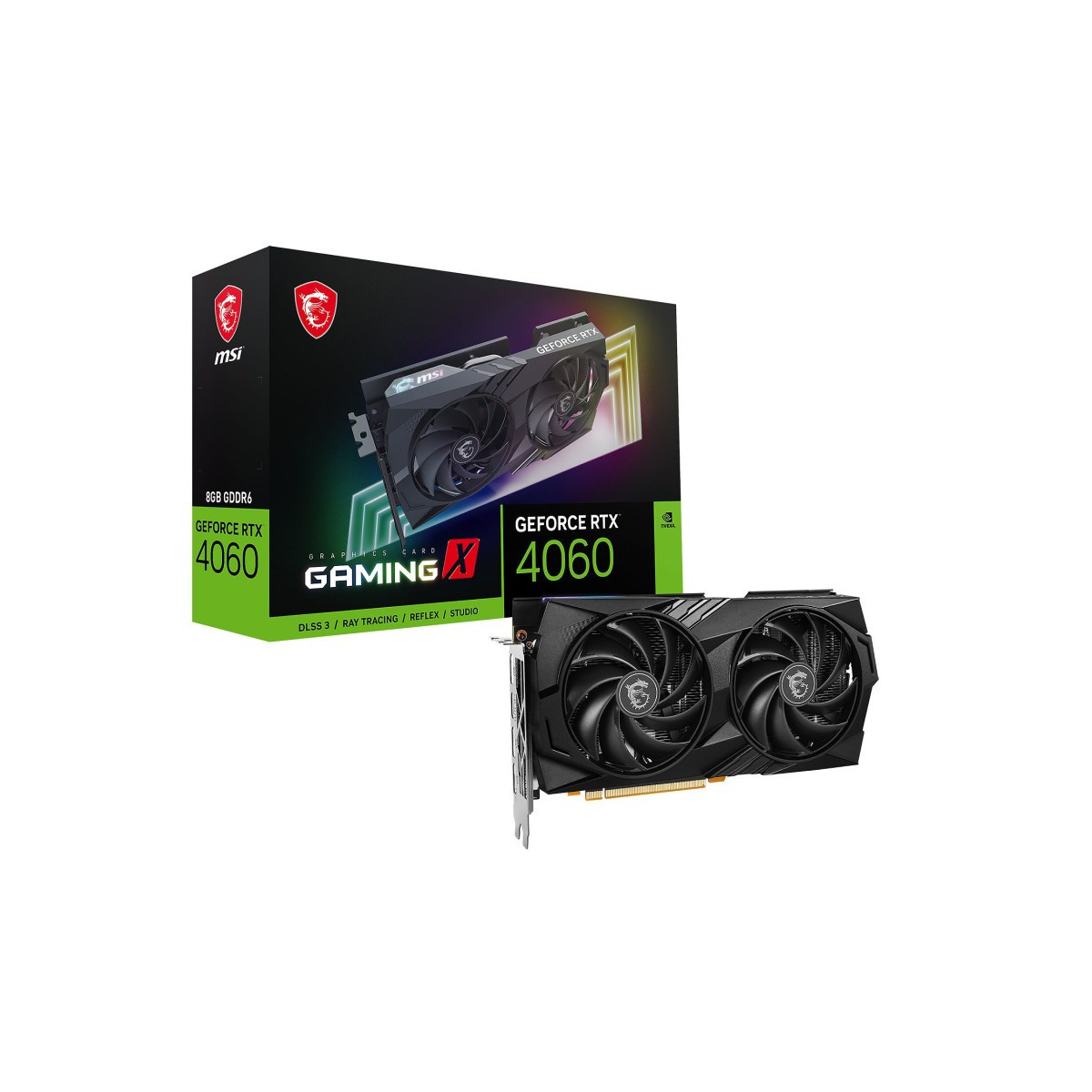 Carte Graphique MSI GEFORCE RTX 4060 GAMING X / 8G