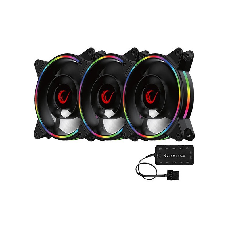 Ventilateur Rampage RB-K12 Led ARGB 120 x 120