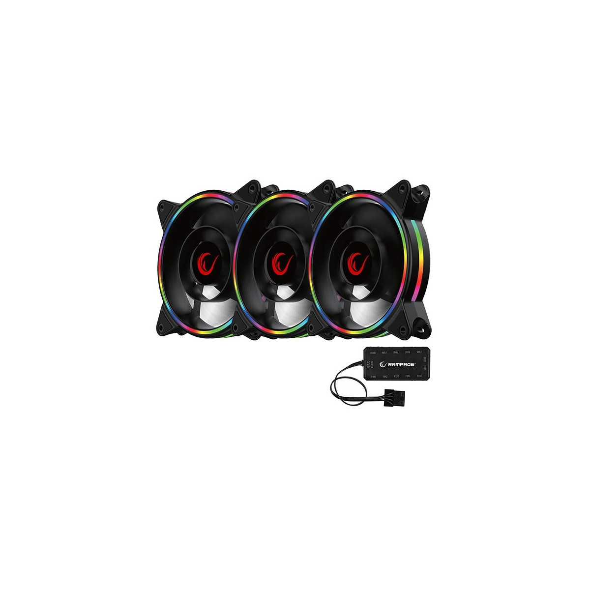 Ventilateur Rampage RB-K12 Led ARGB 120 x 120