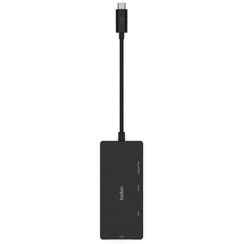 Adaptateur Belkin 4in1 (USB-C vers VGA, DVI, 4K HDMI, 4K DisplayPort)