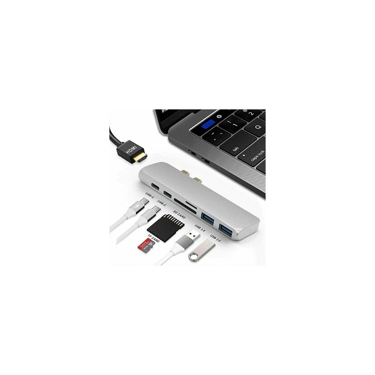 7 in 1 Type C USB Hub