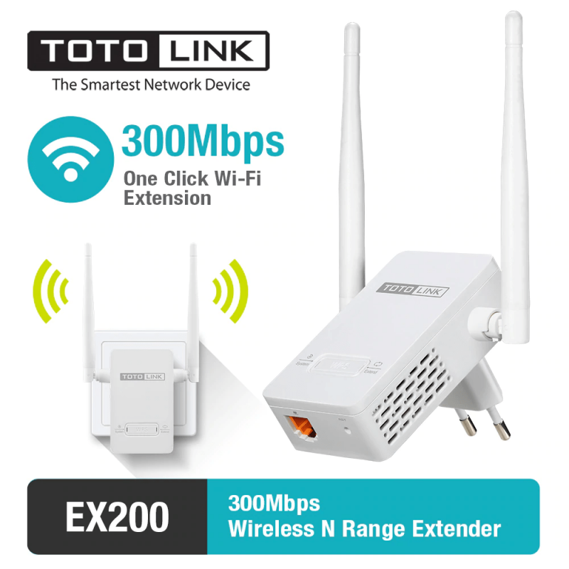 POINT D’ACCÉS  SANS FIL TOTOLINK EX200 / 300MBPS