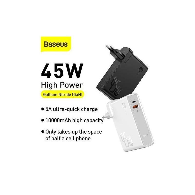 CHARGEUR MURAL RAPIDE BASEUS GAN MINI CCGAN-U01 – 45W