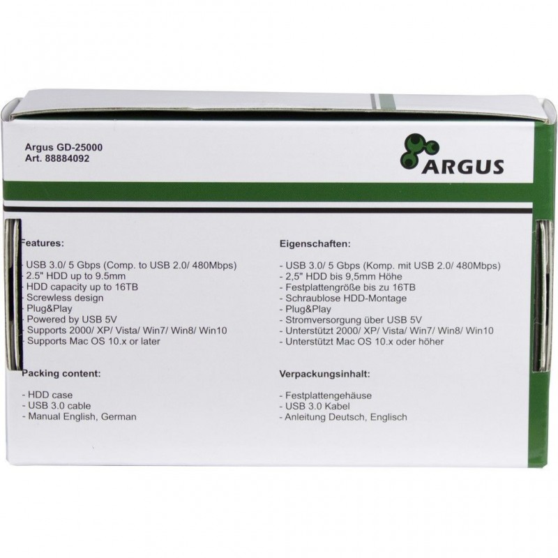 HDD CASE ARGUS GD-25000