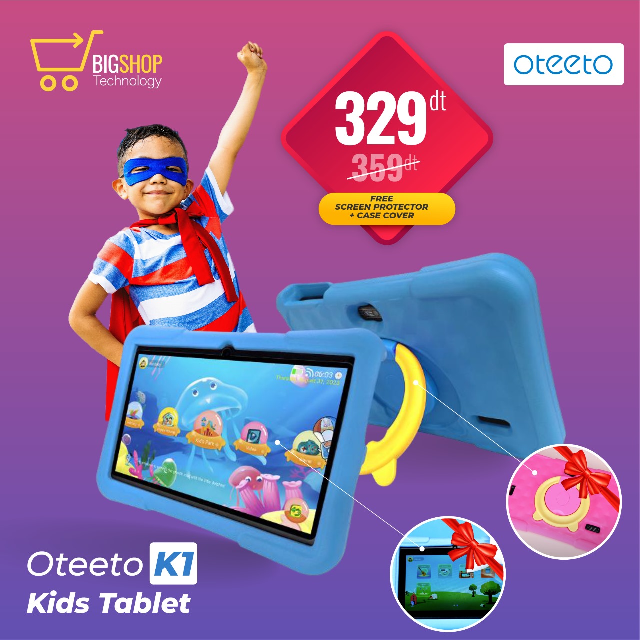 Tablette K1 KIDS Oteeto