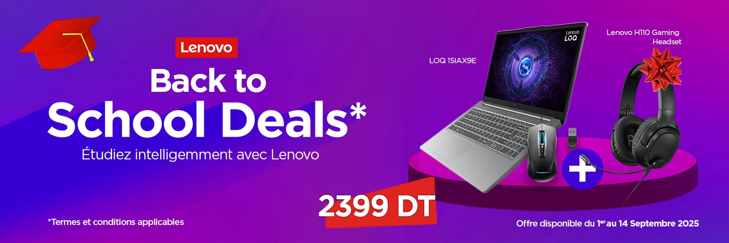 PC Portable Gamer Lenovo LOQ 15IAx9E i5 12e Gén. 16Go RTX 3050.