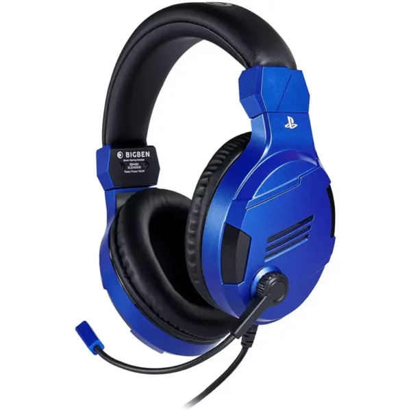 CASQUE MICRO GAMER POUR PS4, PC, MAC ET APPAREILS MOBILE OFFICIEL SONY V3 / BLEU