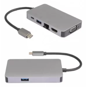 ADAPTATEUR MULTIPORT MICROCONNECT / USB-C / 2X USB 3.0 / RJ45 / HDMI / VGA / TYPE C