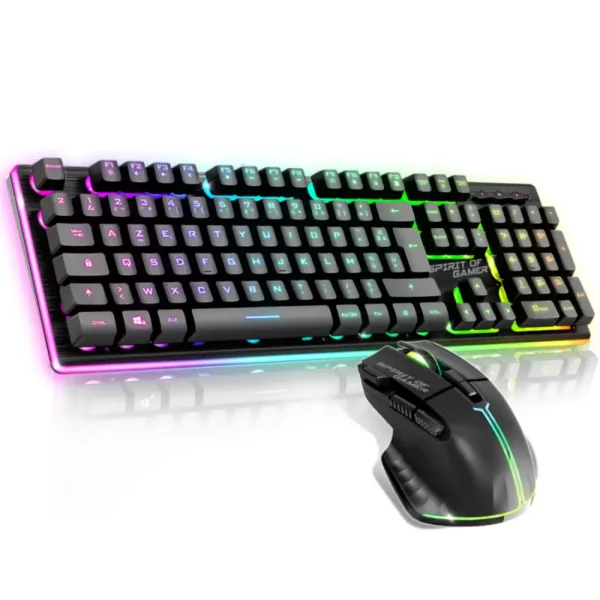 ENSEMBLE CLAVIER ET SOURIS GAMER SANS FIL SPIRIT OF GAMER ULTIMATE 600 / NOIR: