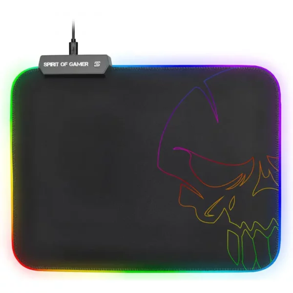 TAPIS SOURIS GAMING SPIRIT OF GAMER SKULL RGB M