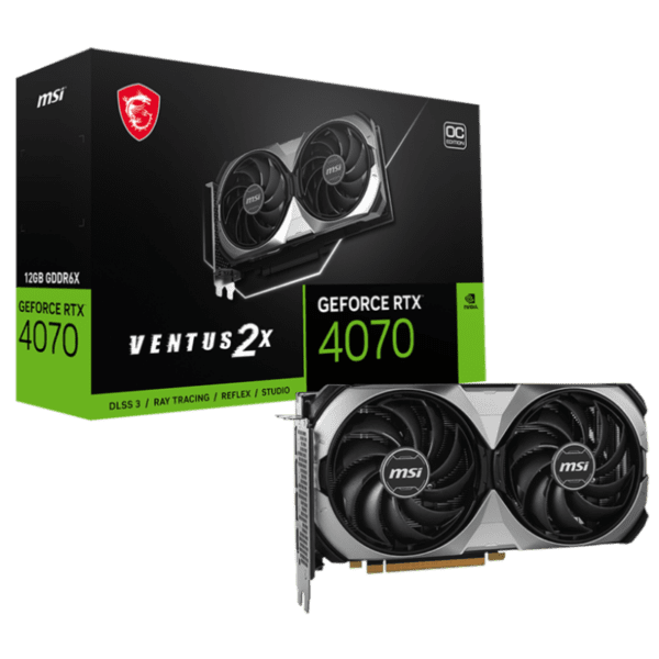 CARTE GRAPHIQUE MSI GEFORCE RTX 4070 VENTUS 2X E OC / 12 GO GDDR6X