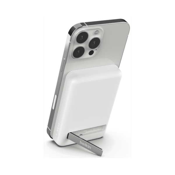 POWER BANK BELKIN MAGNÉTIQUE SANS FIL / AVEC SOCLE INTÉGRÉ / BLANC