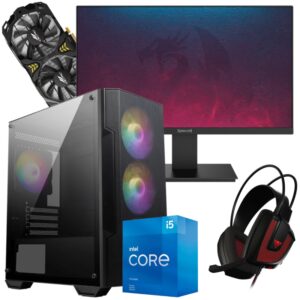 Setup Gamer SPECIAL Pc de Bureau Gaming / i5-11400F / RX 580 8G / 16 Go Avec Écran REDRAGON 21.5" Full HD VA 100 Hz