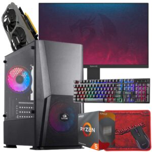 Setup Gamer Special Pc de Bureau Gaming / Ryzen 5 4500 / GTX 1650 4G / 16 Go Avec Écran REDRAGON 21.5" Full HD VA 100 Hz