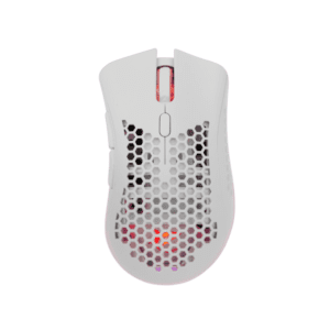 SOURIS GAMING SANS FIL WHITE SHARK LIONEL GM-5012 / 10 000 DPI / BLANC